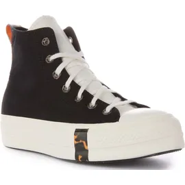 Converse Chuck Taylor All Star Lift Platform Tortoise Damen Schwarz 37