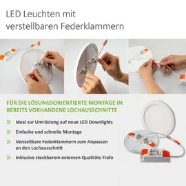 ISOLED LED Downlight Flex 1x23W weiß