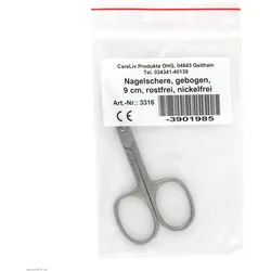 Nagelschere 9 cm gebogen rostfrei 1 St