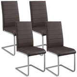 Juskys Freischwinger Stuhl Vegas 4er Set