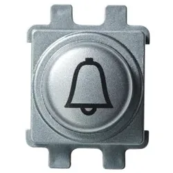 Elso WDE011526 Knopf edelstahleffekt bedruckt Klingel RENOVA