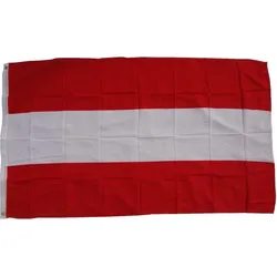 Fahnen-Shop Axel Bach Flagge Österreich 90 x 150 cm Fahne mit 2 Ösen 100g/m2 Stoffgewicht Hissflagge Hissen