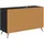 vidaXL Sideboard 100 x 36 x 60 cm Schwarz / Eichen-Optik