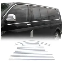Omac Fensterleisten Zierleisten kompatibel mit VW T6 T6.1 2015-2024 L1 Kurzer Einzelschibetür