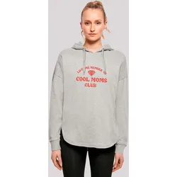 Kapuzenpullover F4NT4STIC "Mothers Day Cool Moms Club Membership Trendy Motherhood", Damen, Gr. L, grau, Obermaterial: 100% Baumwolle, casual, oversize, Langarm, Pullover, Premium Qualität