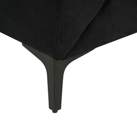 Beliani Sofa 3-Sitzer Fenes Stoff Schwarz