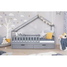 TICAA Hausbett Lou 90/100/120/140 x 200 cm Kiefer massiv