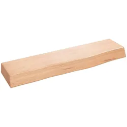 vidaXL Wandregal Hellbraun 40x10x4 cm Massivholz Eiche Behandelt