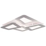 NÄVE LED Deckenleuchte Simen, weiß Metall, Kunststoff, B/H/T: ca. 48x8x48 cm / weiß