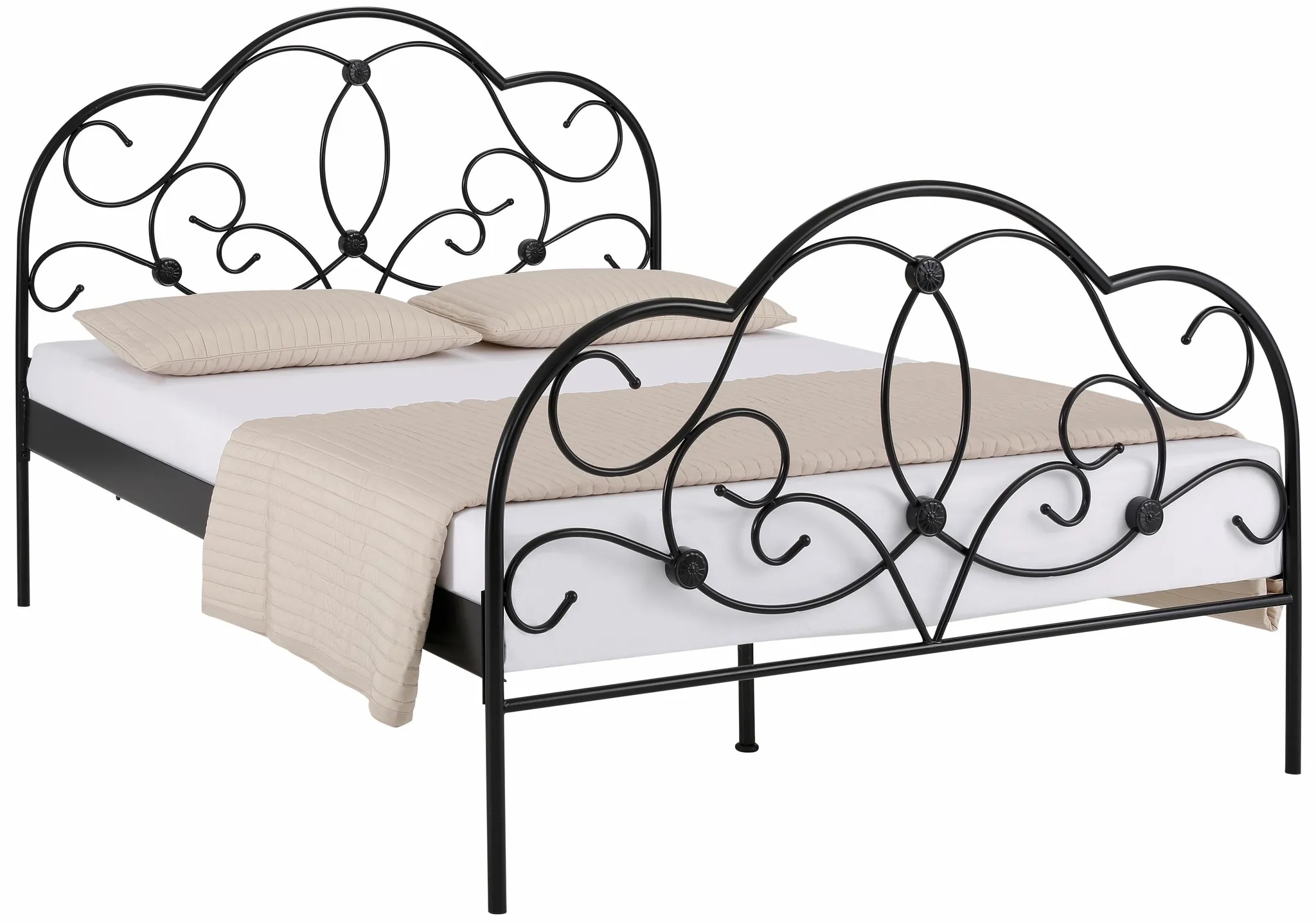 Metallbett HOME AFFAIRE Betten Gr. Liegefläche B/L: 140 cm x 200 cm, kein Härtegrad, schwarz Metallbetten