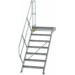 MUNK Aluminium-Treppe Plattform 45° 7 Stufen