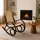 MCW Schaukelstuhl Gallarate Rattan 50 x 90 x 50 cm Braun