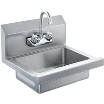 Vevor Kommerzielles Handwaschbecken mit Wasserhahn, Edelstahlwaschbecken,Kleines Handwaschbecken, Wandmontage Handwaschbecken, Waschbecken für Restaurant, Küche, Bar, Garage und Haus