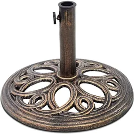 Costway Schirmständer Gusseisen 38/48 mm Bronze