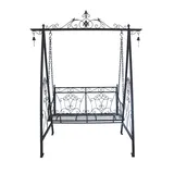 Garden Pleasure Kari 950390 schwarzbraun Metall 178,0 cm