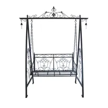 Garden Pleasure Kari 950390 schwarzbraun Metall 178,0 cm