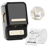 Niimbot Label Maker Machine, B21 Barcode Label Maker Wireless Thermal Label Printer, Label Makers with 1pack 50x30mm Label for Home Office Organization Commercial Use