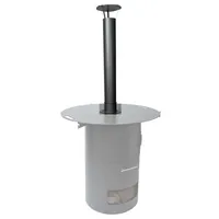 A. Weyck Multifunktionstonne - Schornstein Erweiterung #141 - Perfekt für Grill mit Schornstein, Feuertonne mit Grillplatte Stehtisch, Feuertonne Stehtisch