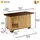 Ferplast Hundehütte Baita 80 102 x 70 x 65,5 cm Holz Braun