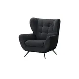jette home Hochlehnsessel Mellow ¦ schwarz ¦ Maße (cm): B: 100 H: 106 T: 95.0
