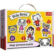 Trefl Die fröhliche Kätzchen Kätzchen Kicia Kocia Puzzle 4 Sets