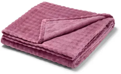 Kuscheldecke - Dunkelrosé - rosé