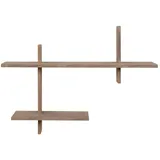 House Nordic Ovada Wandregal 54 x 15 cm Braun