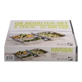 APS GN Behälter-Set, 4-teilig Edelstahl