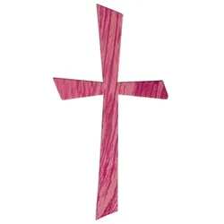 Rayher Wachsmotiv pink Kreuz