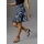 Aniston SELECTED Sommerrock Damen Floral Blau/Schwarz 40