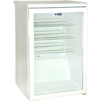 Glastürkühlschrank Getränkekühlschrank Kühlschrank mit Glastür weiß KBS K 140G