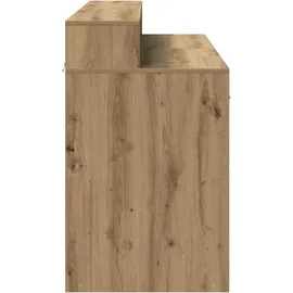 vidaXL LED-Schreibtisch Artisan-Eiche 140x55x91 Holzwerkstoff