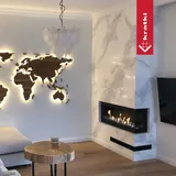Kratki Wandkamin DELTA schwarz