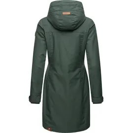 Ragwear Wintermantel "Jannisa", Damen, Gr. M (38), grün (tannengrün), Außenmaterial: 65% Polyester, 35% Baumwolle. Innenfutter: 100% Polyester. Wattierung: 100% Polyester, figurumspielend ca.