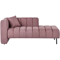 Chaiselongue rosa linksseitig LANNILS