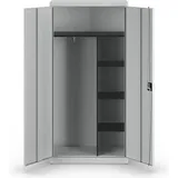 Mauser Stahlschrank 790064A0 lichtgrau 95,0 x 42,0 x 195,0 cm, aufgebaut