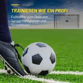 Dunlop Fußballtor Schwarz/Rot 240 x 160 x 85 cm