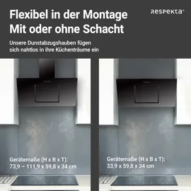 Respekta CH22010/90SBZ Kopffreihaube 90 cm