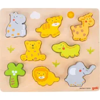 GoKi 57809 - Einlegepuzzle Wilde Tiere