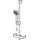 Hansa Basicjet Style Wandstangen-Brausenset 1-strahlig Chrom 44770111