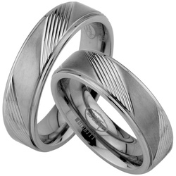 Trauringe123 Trauring Hochzeitsringe Verlobungsringe Trauringe Eheringe Partnerringe aus Titan, JT3 64