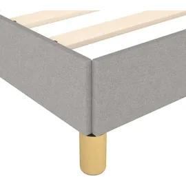 vidaXL Bettgestell 100 x 200 cm Hellgrau