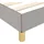 vidaXL Bettgestell 100 x 200 cm Hellgrau