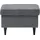 ed exciting design Hocker Oskar 100% Polyester 63 x 43 x 42 cm Grau