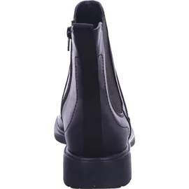 Jana Damen Stiefeletten ohne Absatz mit Reißverschluss Vegan, Schwarz 38 EU