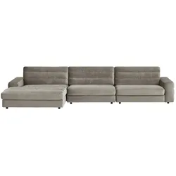 Ecksofa Samt  Scarlatti ¦ grau ¦ Maße (cm): B: 416 H: 83 T: 205.0