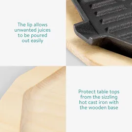 Navaris Grillpfanne 34 x 20,5 cm