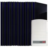 sunniva 10,0 kW Solaranlage 20x 500 W Solarmodule Fullblack Bifacial