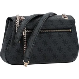 GUESS Schultertasche Katya Convertible Xbody Flap Bag Coal Logo