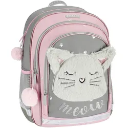 Euro Trade Kinder Schulrucksack  Plüschkatze